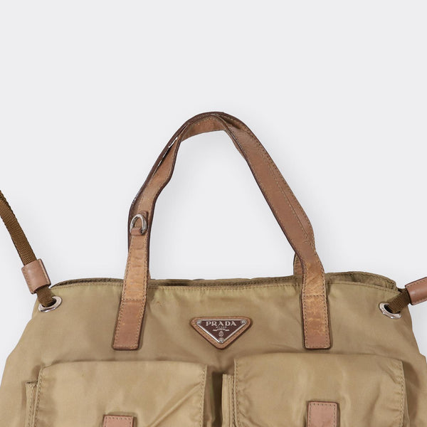 Prada Double Pocket Shoulder Bag