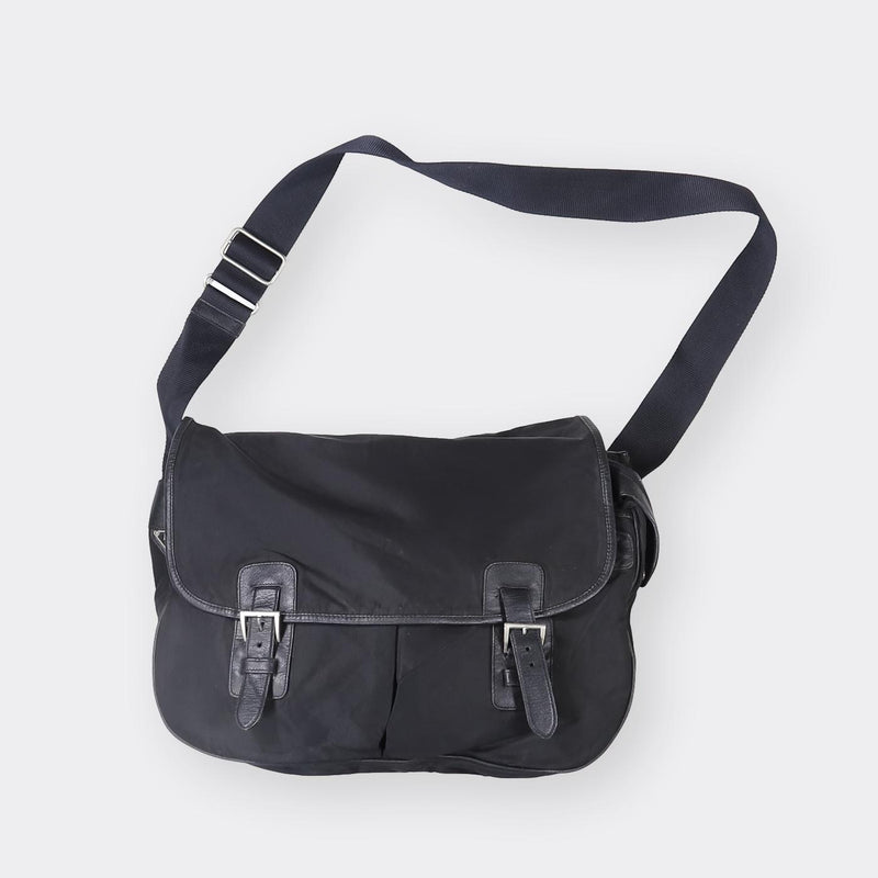 Prada Shoulder Bag Hobo Bag Black Leather – Timeless Vintage