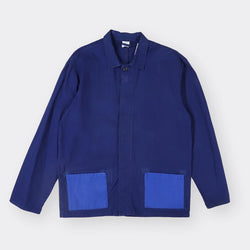 Sashiko-Style Reworked French Chore Jacket - Large