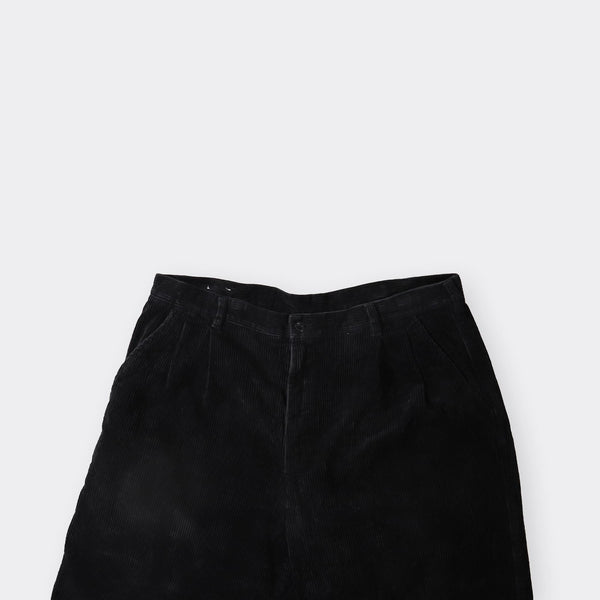 Pantalon vintage en velours côtelé avec cordon de serrage - 37" x 33"