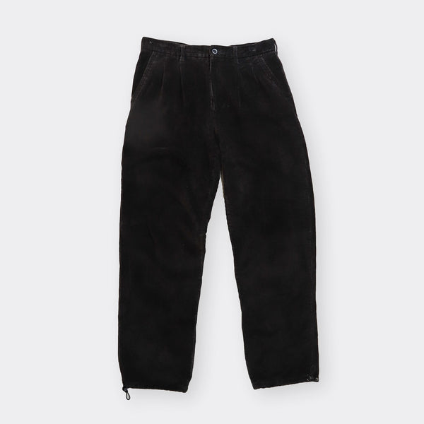 Pantalon vintage en velours côtelé avec cordon de serrage - 32" x 31"